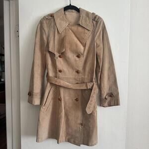 1970s Beged-Or Vintage Ultrasuede Trench